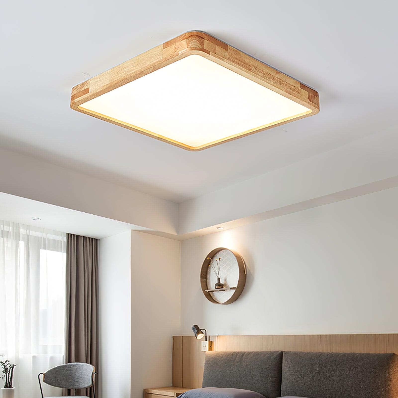 Wooden Geometric Ceiling Light by FIFTH & BEAM — product view 9
