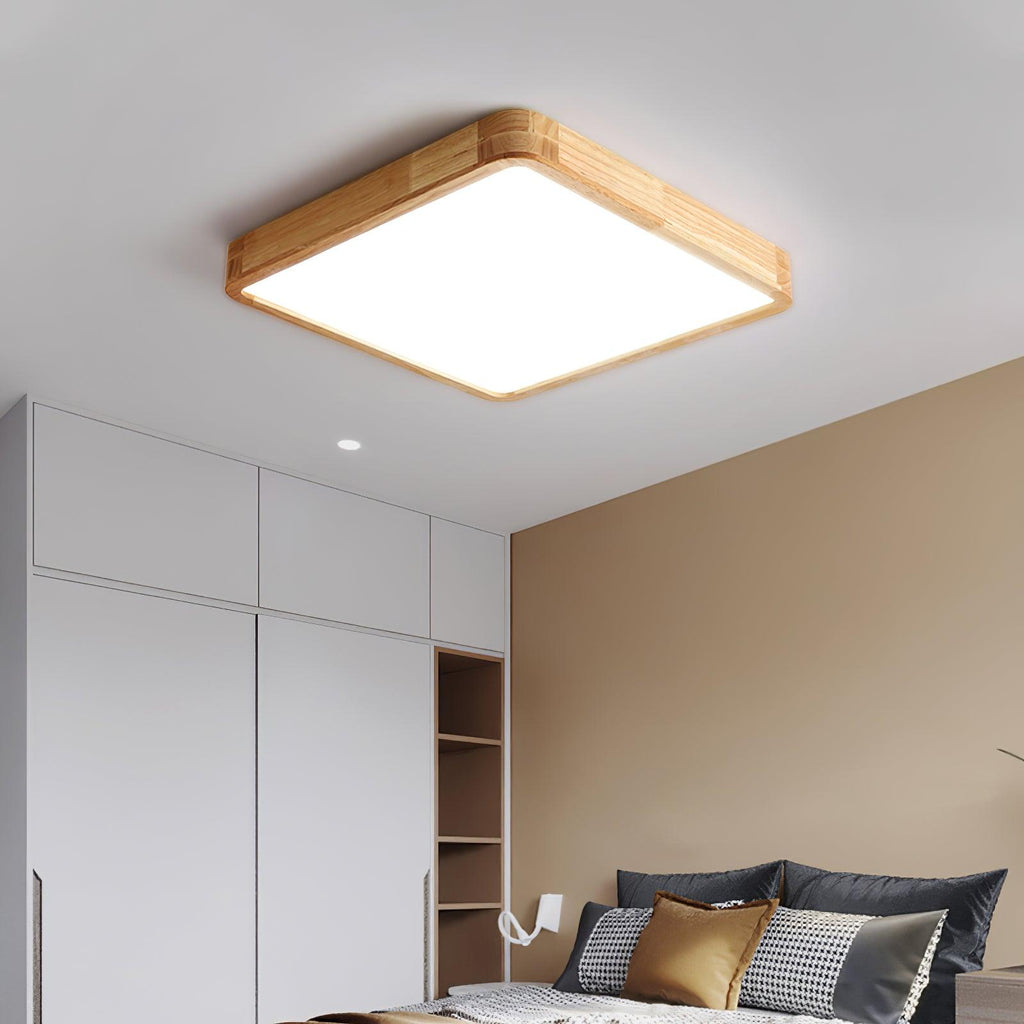 Wooden Geometric Ceiling Light by FIFTH & BEAM — product view 7