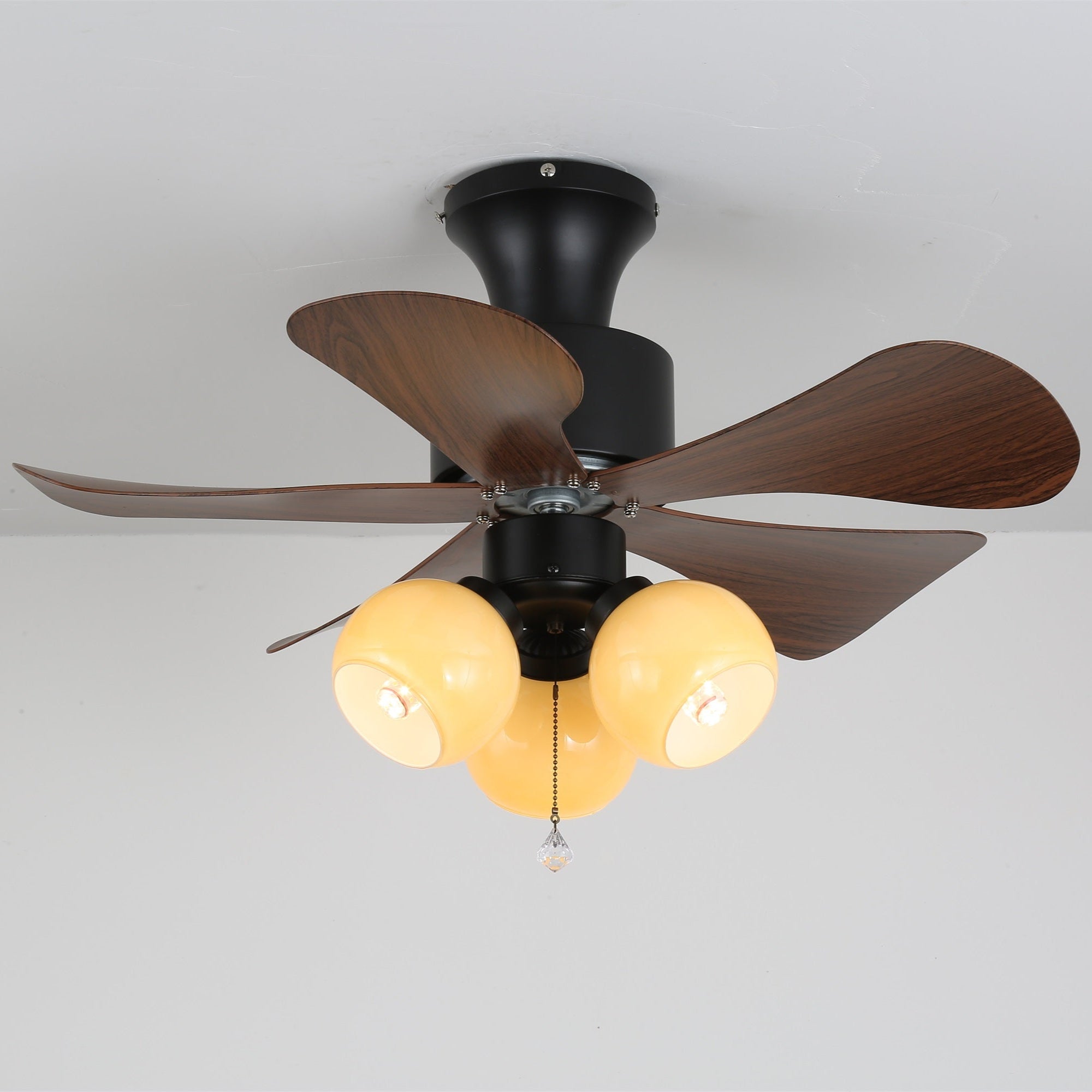Woodgrain Charm Ceiling Fan Light by FIFTH & BEAM — product view 2