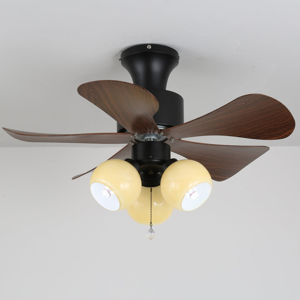 Woodgrain Charm Ceiling Fan Light by FIFTH & BEAM — product view 3