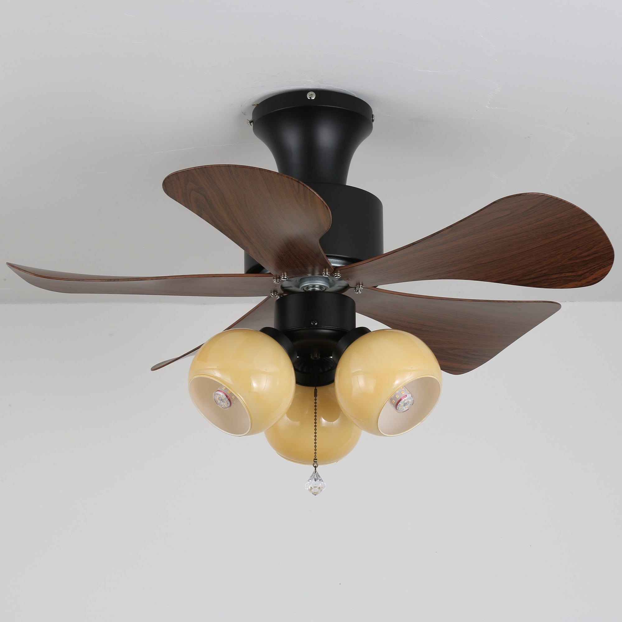 Woodgrain Charm Ceiling Fan Light by FIFTH & BEAM — product view 4