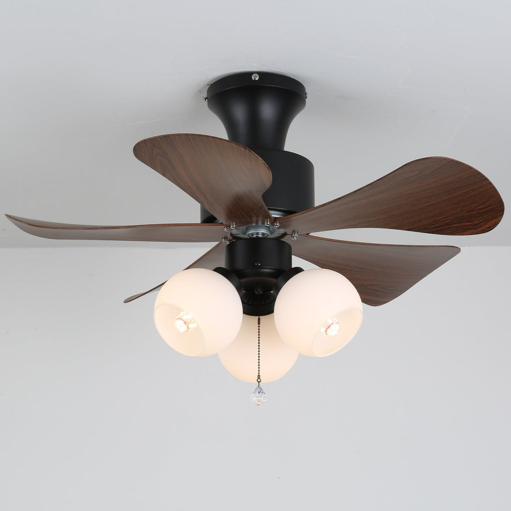 Woodgrain Charm Ceiling Fan Light by FIFTH & BEAM — product view 5