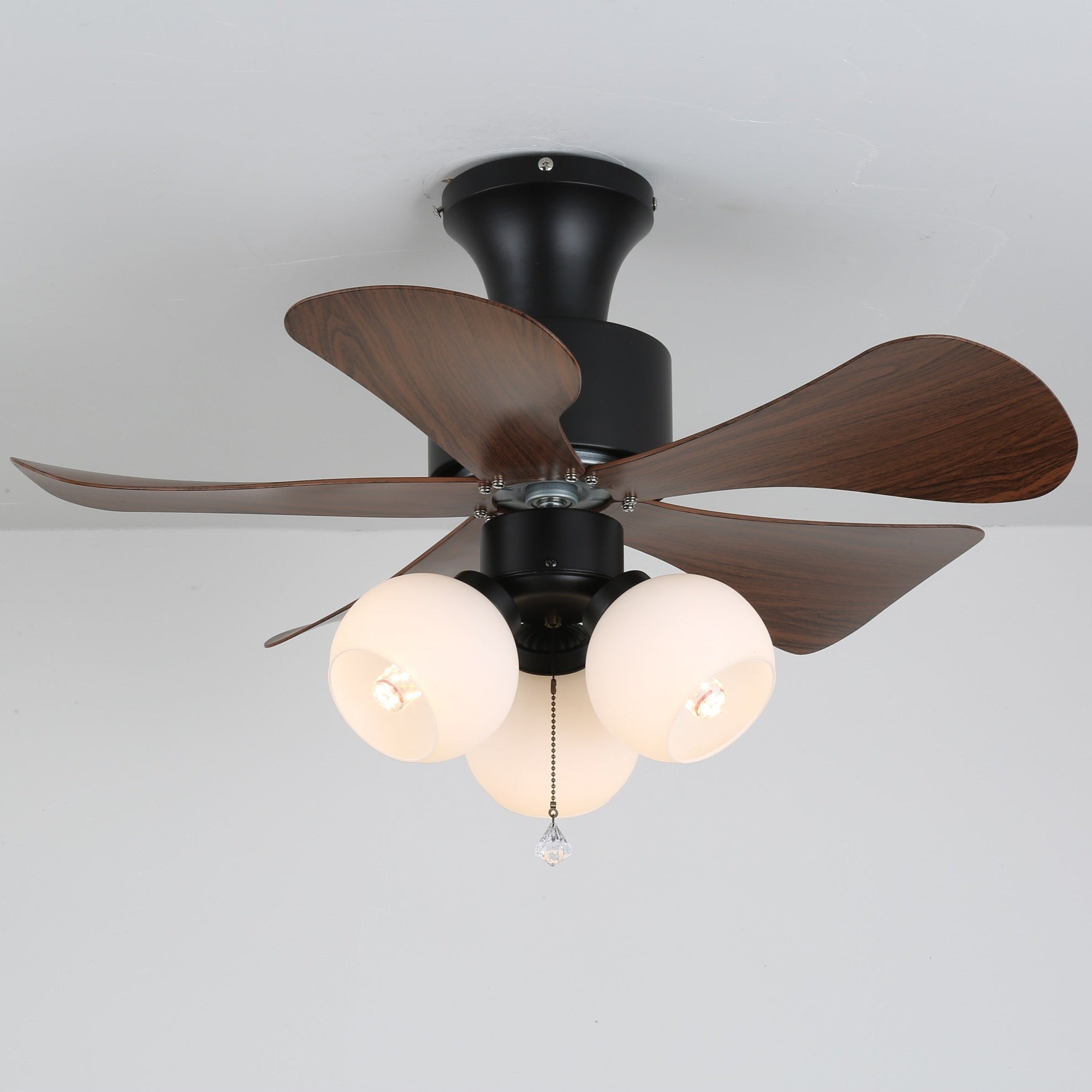 Woodgrain Charm Ceiling Fan Light by FIFTH & BEAM — product view 5