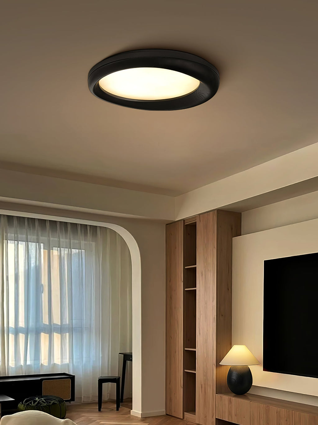 Zenova Wood Ceiling Light by FIFTH & BEAM — product view 13