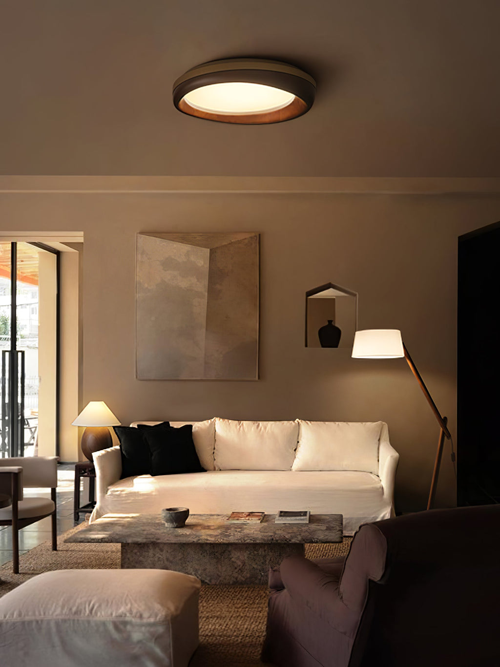 Zenova Wood Ceiling Light by FIFTH & BEAM — product view 5