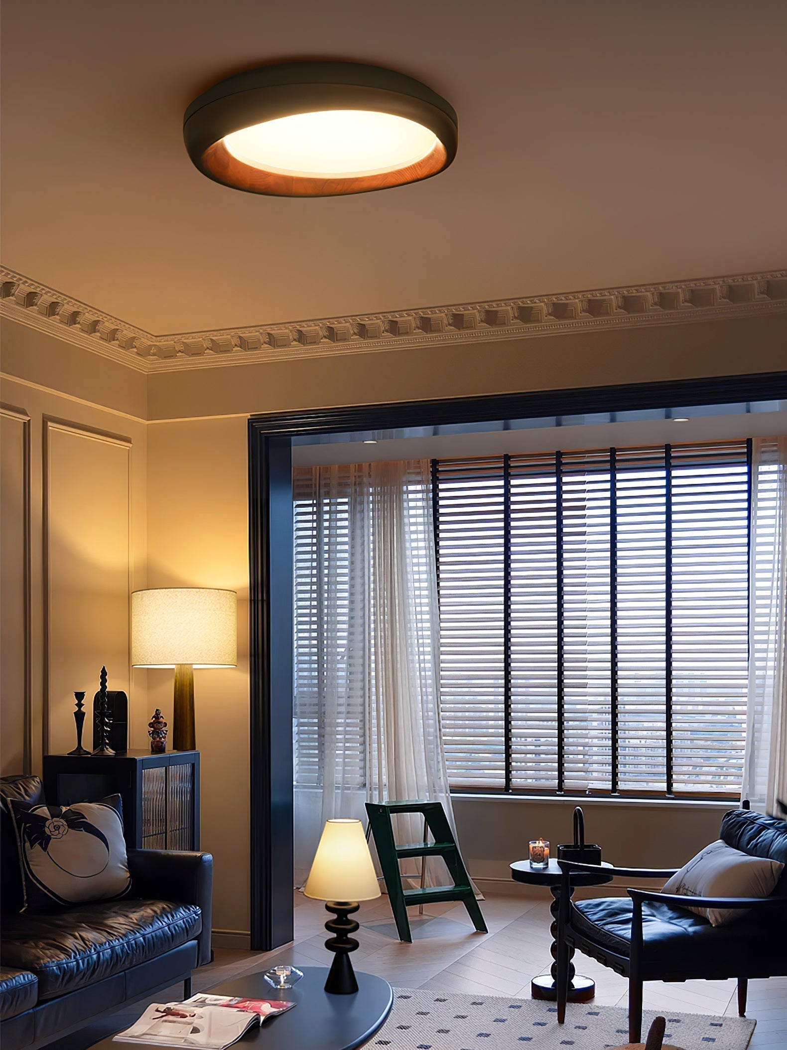 Zenova Wood Ceiling Light by FIFTH & BEAM — product view 8