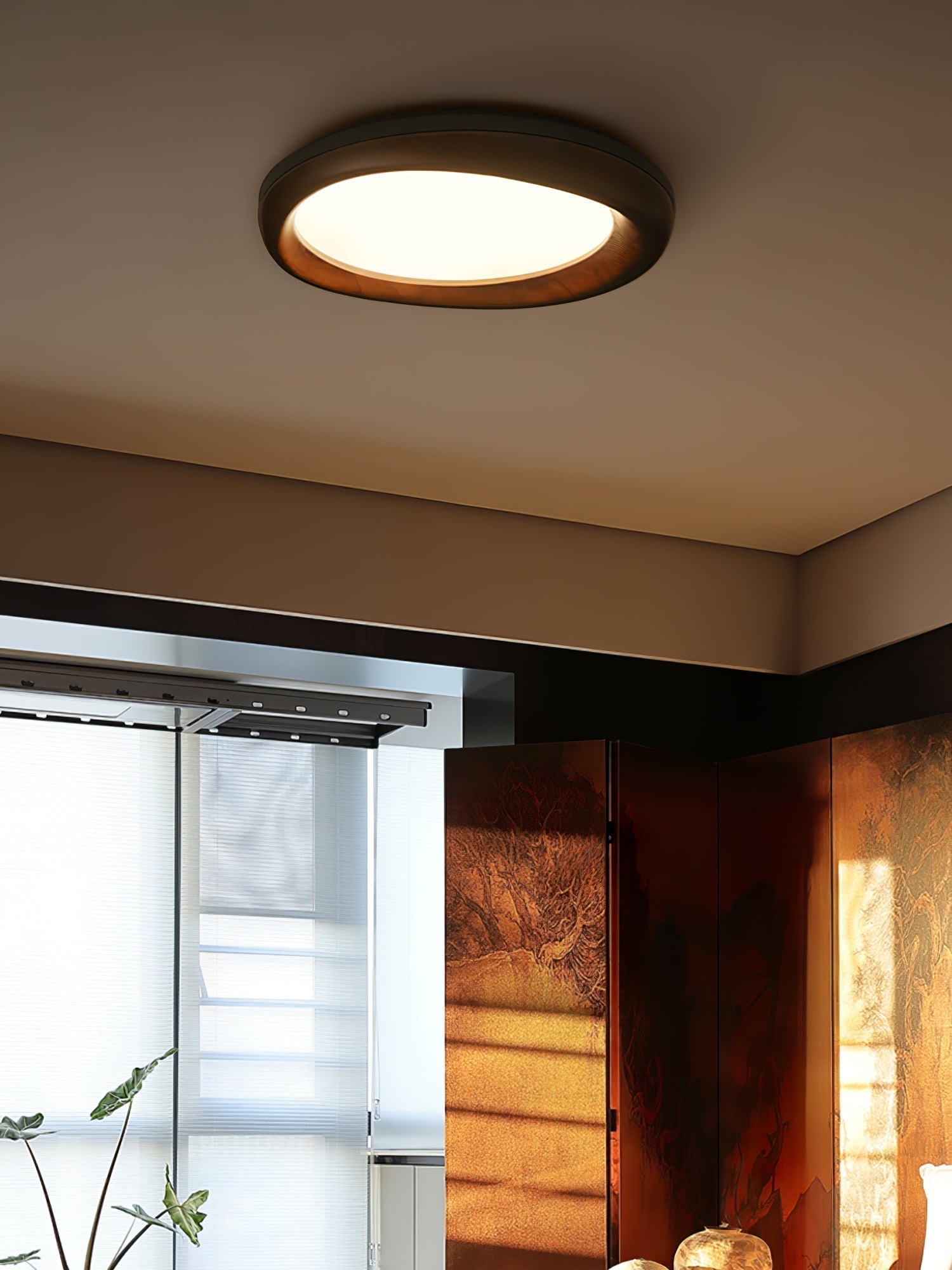 Zenova Wood Ceiling Light by FIFTH & BEAM — product view 18