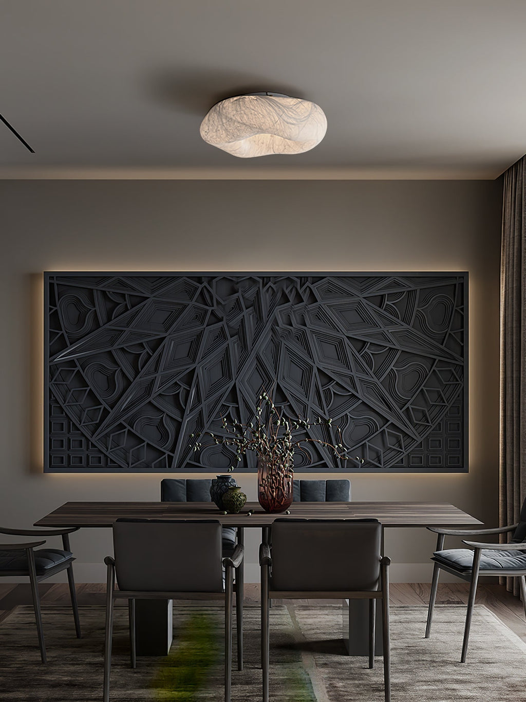 Yunduo Silk Ceiling Lamp by FIFTH & BEAM — product view 8