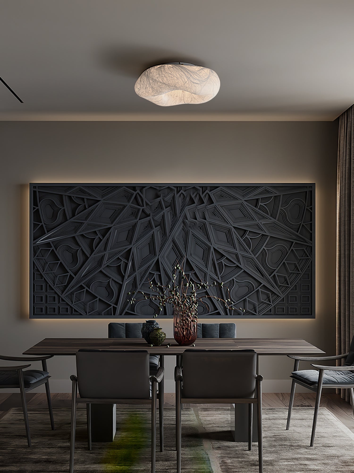 Yunduo Silk Ceiling Lamp by FIFTH & BEAM — product view 8