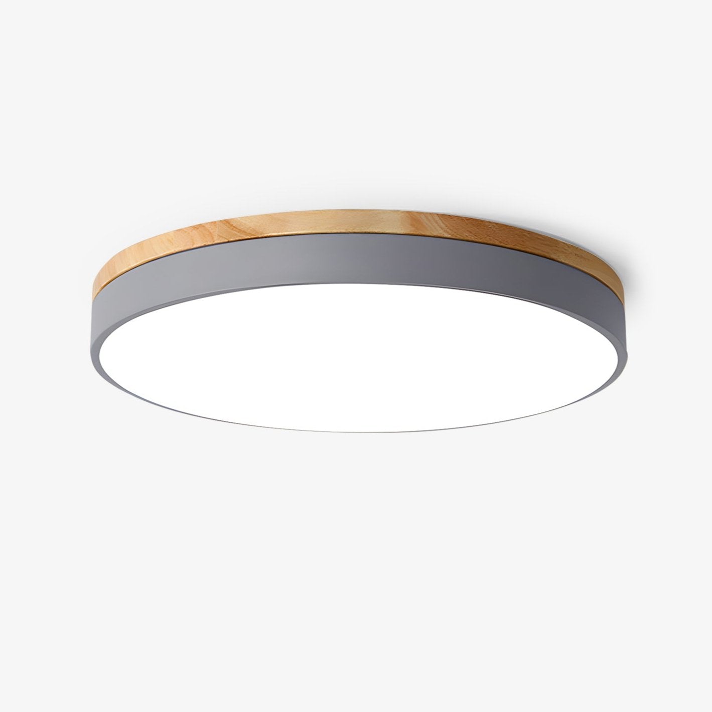 Zara Circular Wood Ceiling Lamp by FIFTH & BEAM — product view 1