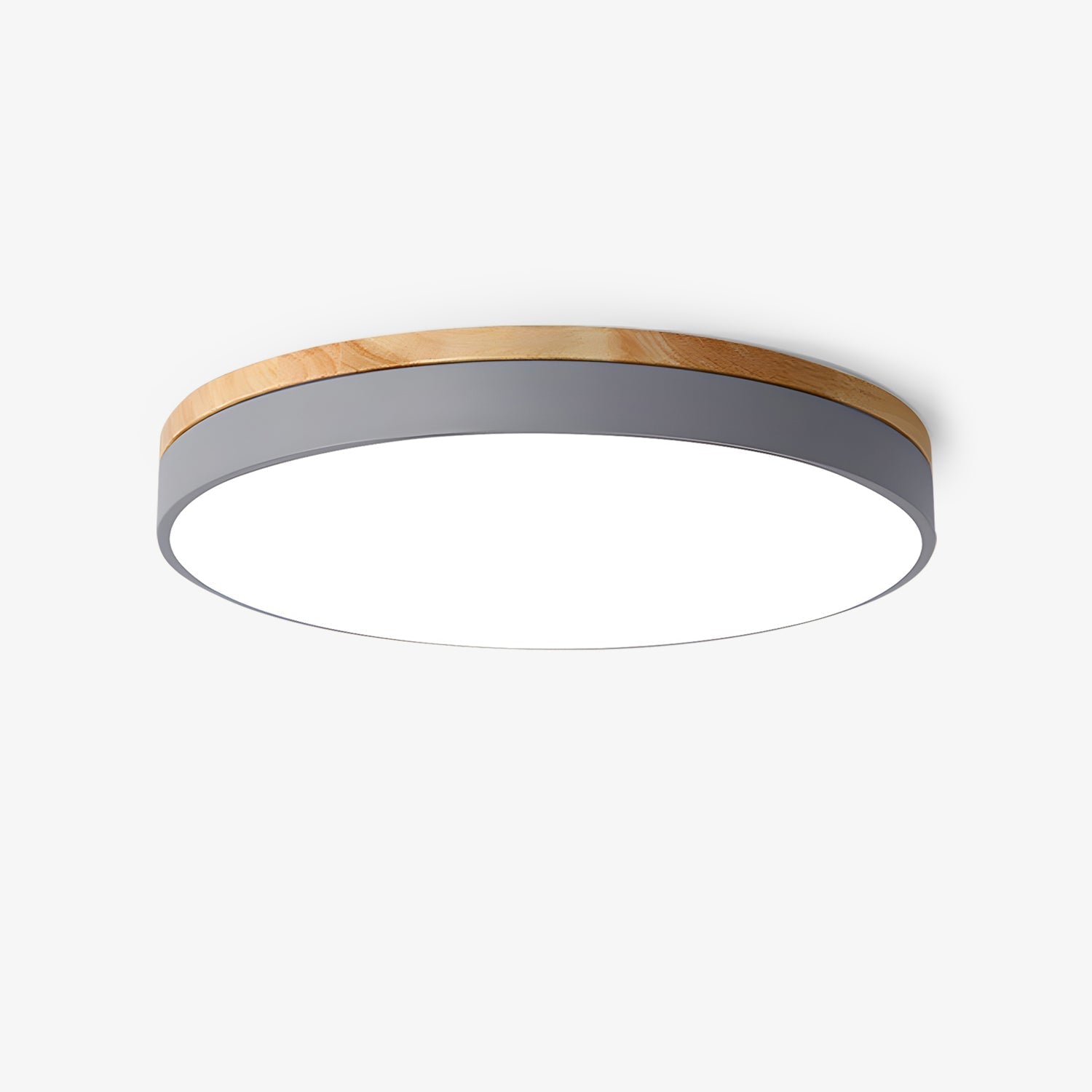 Zara Circular Wood Ceiling Lamp by FIFTH & BEAM — product view 5