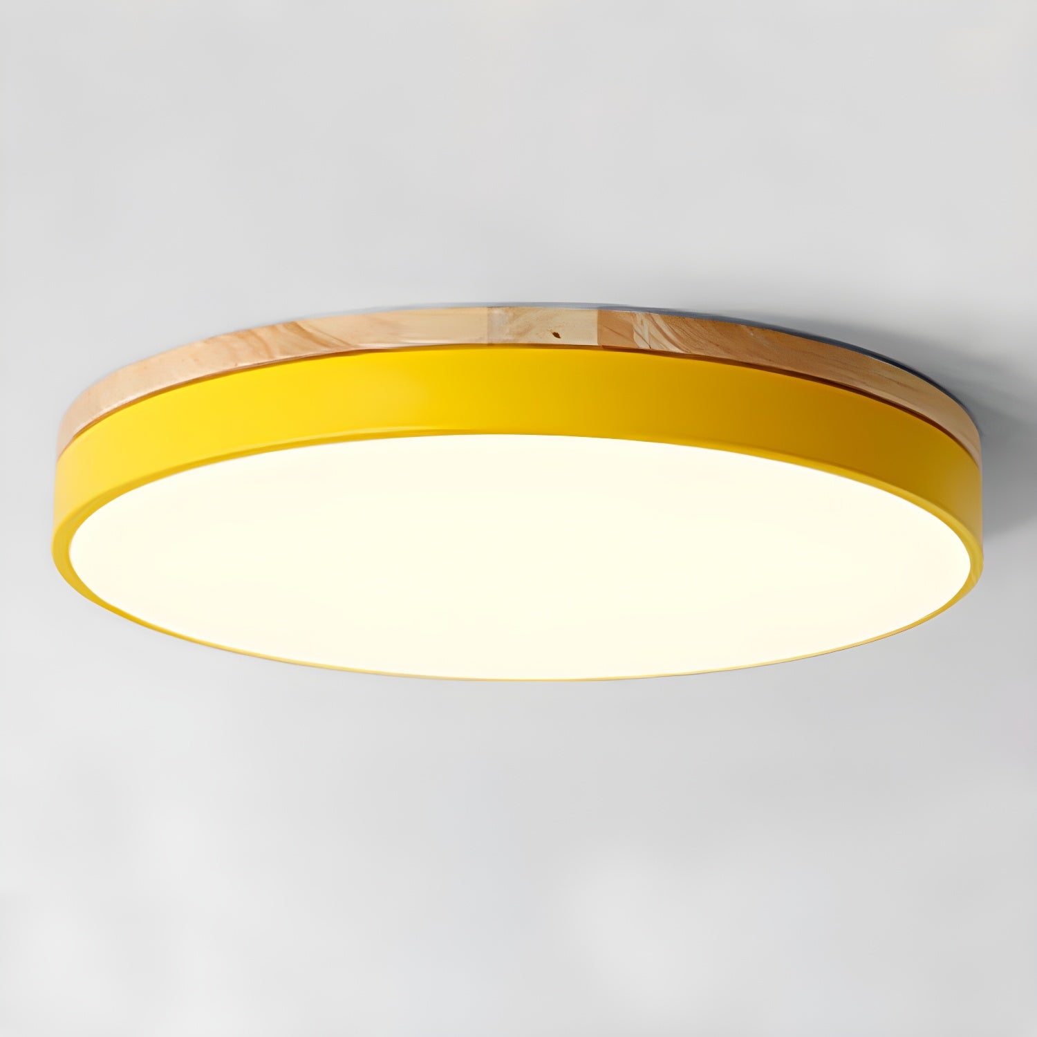 Zara Circular Wood Ceiling Lamp by FIFTH & BEAM — product view 8