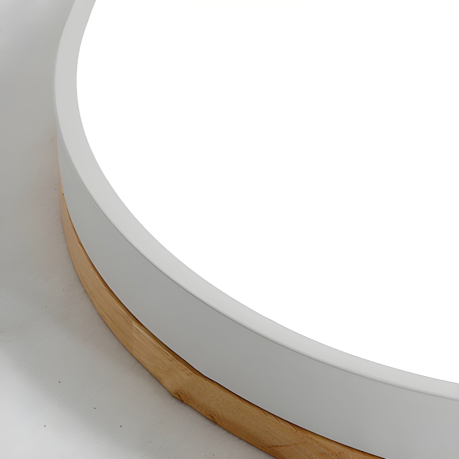 Zara Circular Wood Ceiling Lamp by FIFTH & BEAM — product view 2