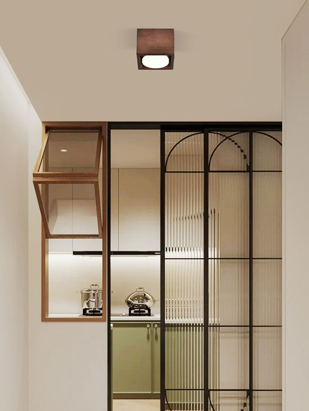 Cobra Wood Ceiling Light by FIFTH & BEAM — product view 36