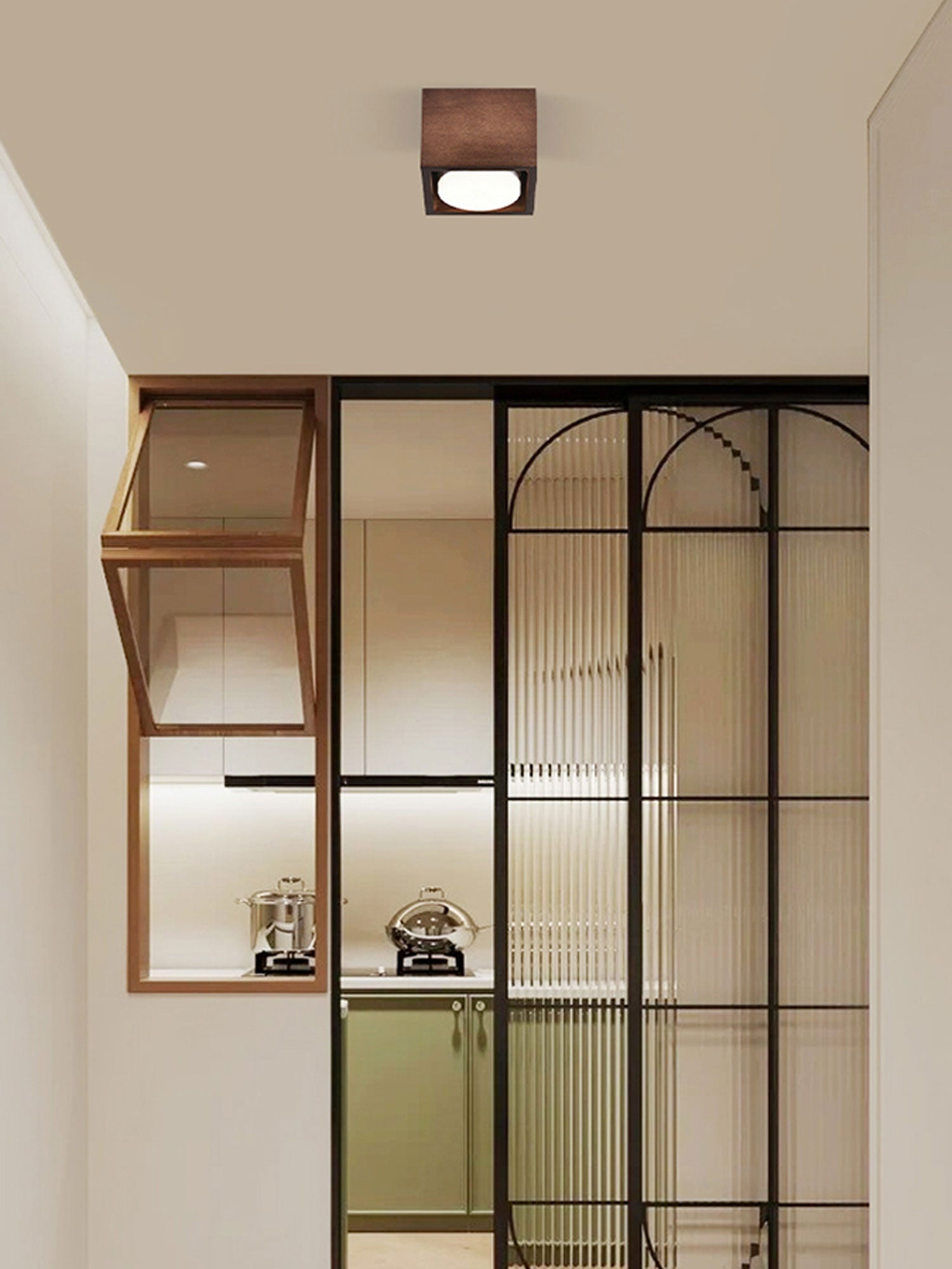 Cobra Wood Ceiling Light by FIFTH & BEAM — product view 36