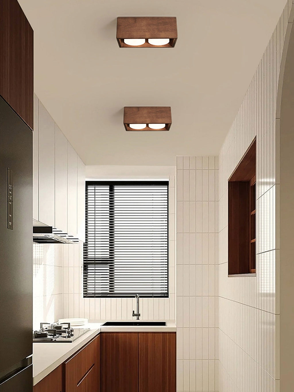 Cobra Wood Ceiling Light by FIFTH & BEAM — product view 35