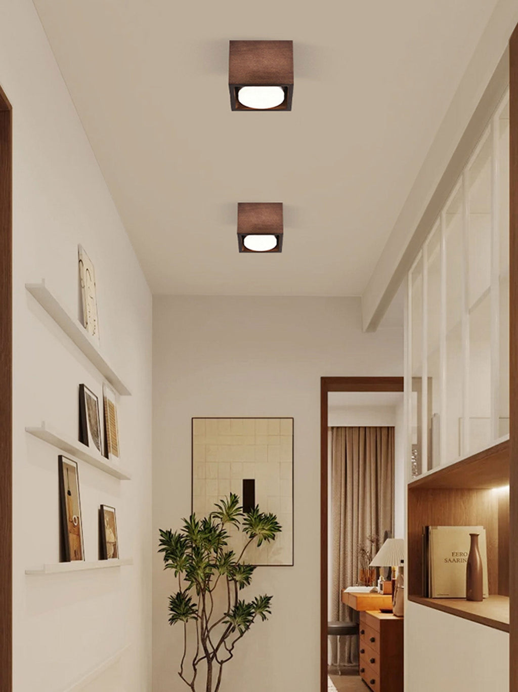Cobra Wood Ceiling Light by FIFTH & BEAM — product view 33