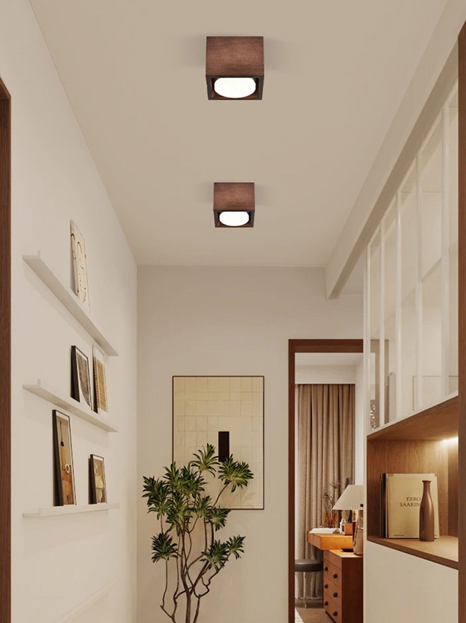 Cobra Wood Ceiling Light by FIFTH & BEAM — product view 33